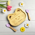 Load image into Gallery viewer, Plato Extendido de Bambú (Gatito)