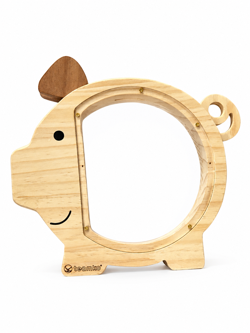 Alcancía Infantil de Madera (Café)
