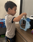 Cargar la imagen en la vista de la galería, Alcancía Infantil de Madera (Azul)
