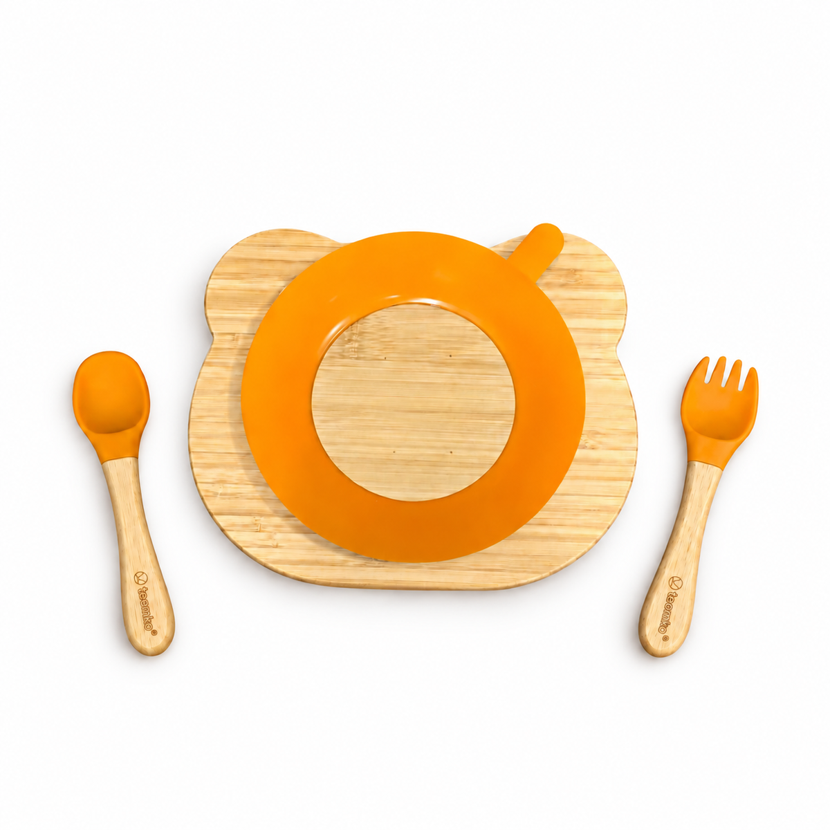 Plato Extendido de Bambú (Osito)