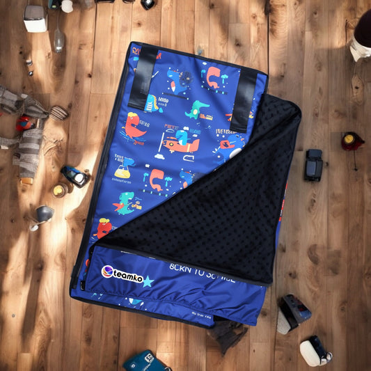 Cama de Avión para Niños Pequeños (Dinosaurios)