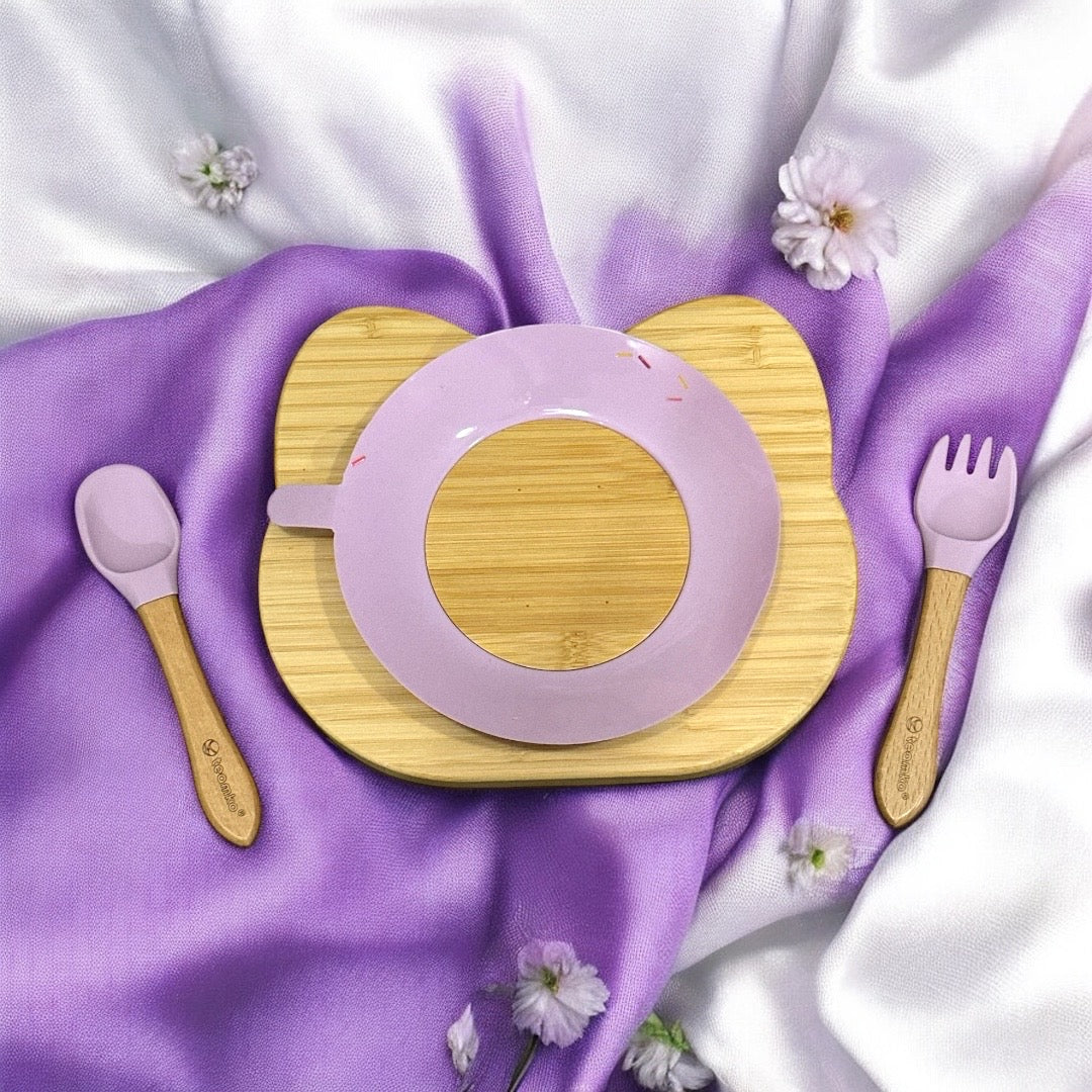 Plato Extendido de Bambú (Gatito)