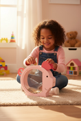 Cargar la imagen en la vista de la galería, Alcancía Infantil de Madera (Rosa)
